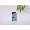 Funda protectora iKins para iPhone XR – diseño Poppin Rock negro