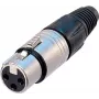 Neutrik NTR-NC5FX - -30 - 80 °C - negro - plateado - UL - UL 94 HB - IEC 61076-2-103 - IP 40, IEC 68-2-20 (NC5FX)
