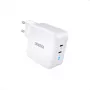 Adaptador de alimentación CHOETECH Charger GaN 2x USB-C 100W PD, modelo PD6008