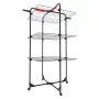 Tendedero de pared VILEDA Mixer 3 Ultimate — acero, 30 m de tendedero, plegable, con ruedas, 131×93×71 cm