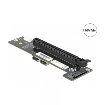 Convertidor 2 x SFF-8654 a PCIe x16 bifurcación DeLOCK 64148