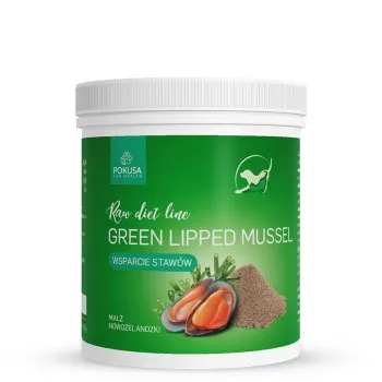 POKUSA RawDietLine mejillón de labio verde - complemento alimenticio para perros y gatos - 150 g