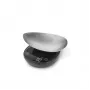 Báscula de cocina Caso FinoCompact 03201 — 0,5 kg de capacidad, división de 1 g, indicador LED, acero inoxidable/negro