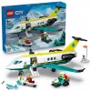 LEGO City Avión de rescate 60465 – pequeño set de construcción de avión de rescate, 403 piezas, 4 minifiguras, edad 6+