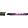 Rotulador permanente Edding 33 punta biselada negro
