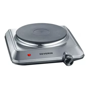 SEVERIN KP 1092 - Placa de cocina eléctrica - 1,5 kW - Acero inoxidable cepillado