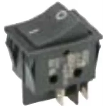 Bachmann 924.095 Interruptor eléctrico interruptor de balancín 2P negro (924.095)