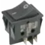 Bachmann 924.095 Interruptor eléctrico interruptor de balancín 2P negro (924.095)