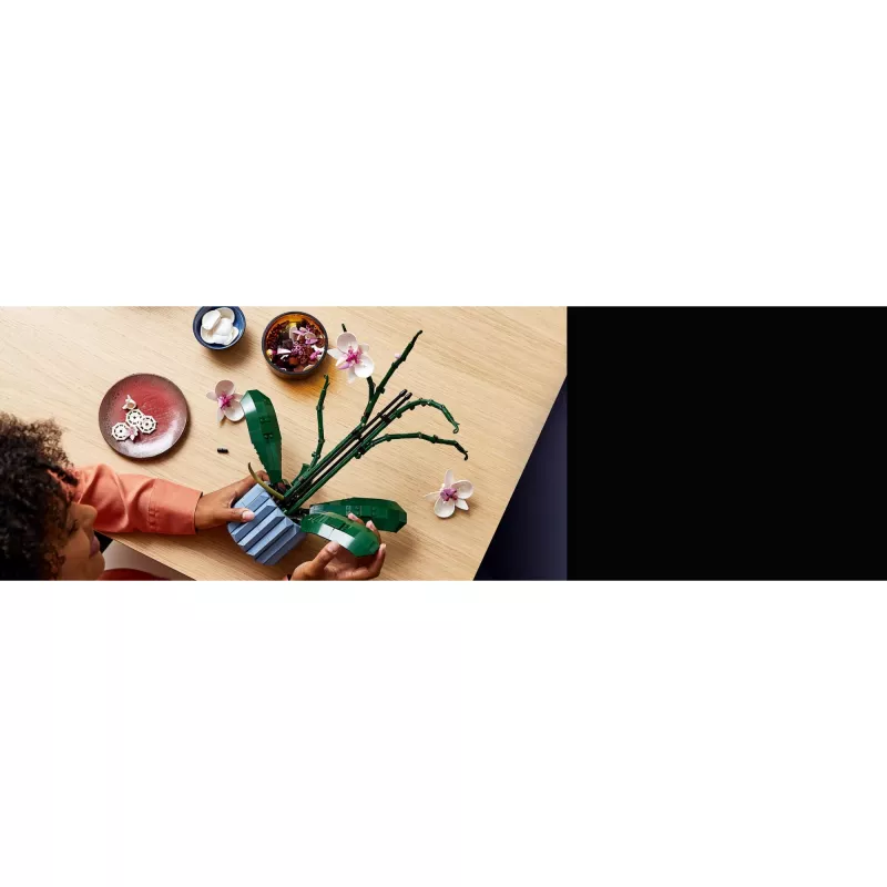 LEGO 10311 Icons Orquídea planta artificial set de construcción con flores accesorio de decoración para adultos colección botánica regalo para esposa o esposo
