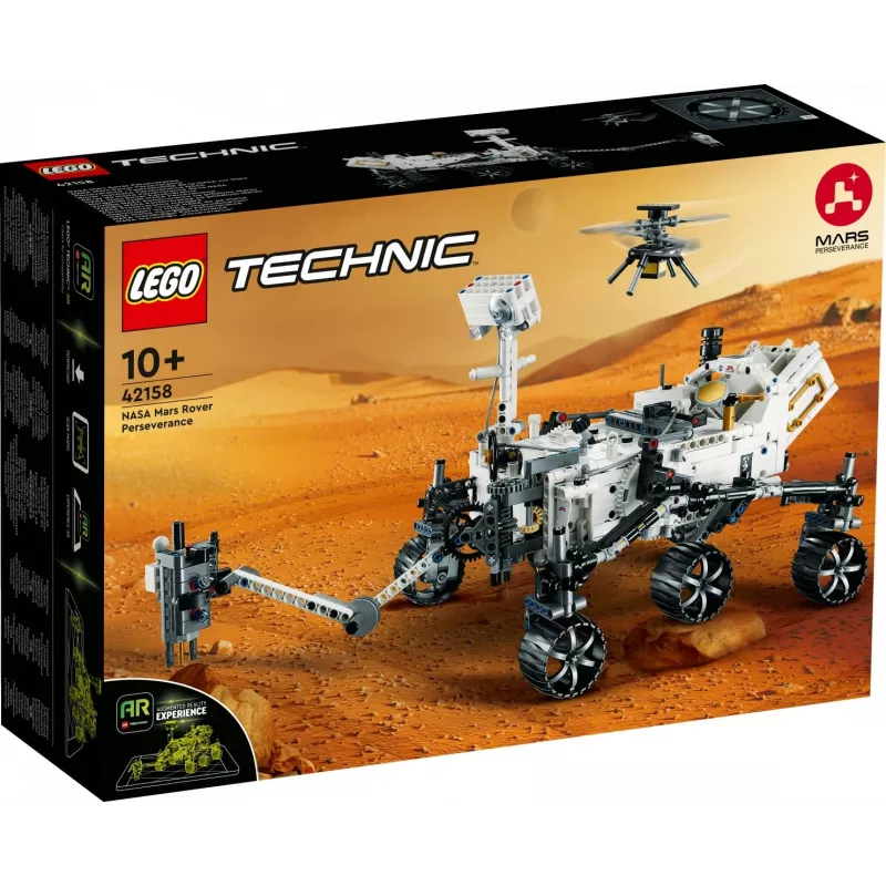 LEGO Technic NASA Mars Rover Perseverance Set espacial con experiencia de app AR Set de descubrimiento científico Aprende sobre ingeniería de vehículos Juguete de construcción