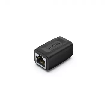 Adaptador de cable Unitek A1026BK RJ-45 conector hembra a conector hembra Cat7 1 Gbit/s negro