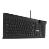 Teclado con cable de tamaño completo ASUS KU100 negro, distribución estonia, USB Type-A, cable de 2 m