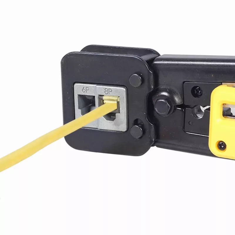 Herramienta de crimpado de cables Gembird T-WC-05, 195 mm de longitud, 53 mm de ancho, 0,36 kg, amarillo/rojo/negro