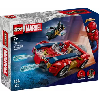 LEGO MARVEL 76336 Coche de Spider-Man vs. Wolverine venomizado