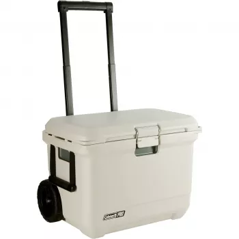 Nevera portátil con ruedas Coleman Pro 55QT blanca 52L 120h