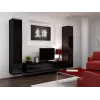 Armario cerrado Cama VIGO '180' 180/40/30 negro/negro brillo