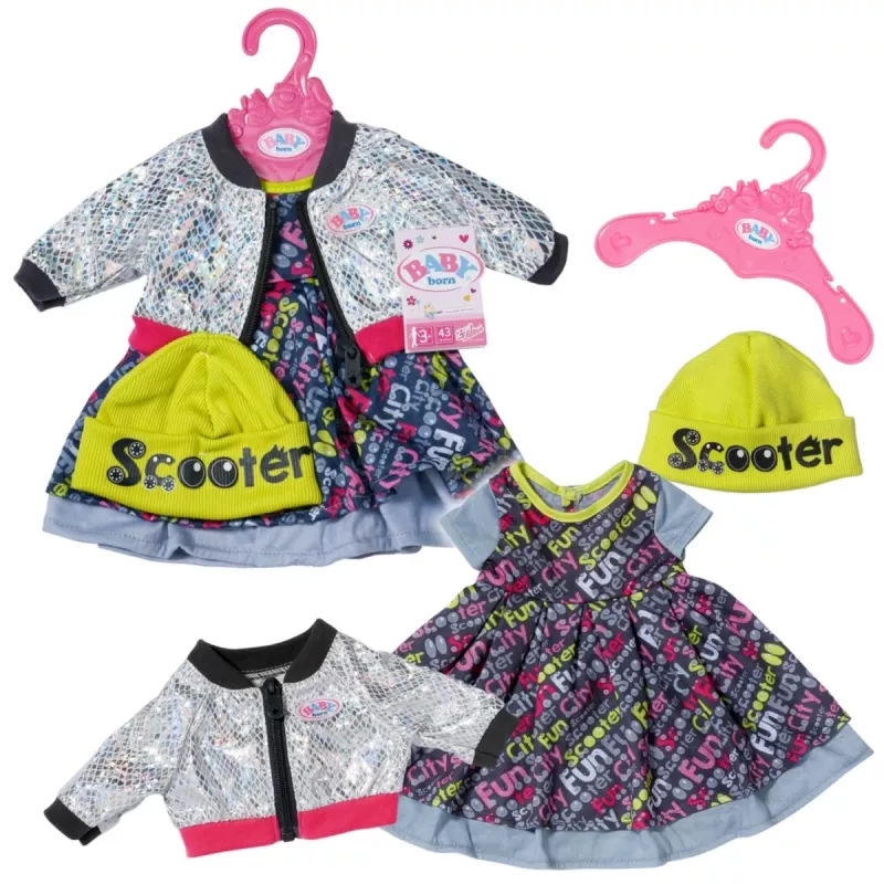 Zapf Creation BABY born E-Scooter Outfit para muñeca, 43 cm