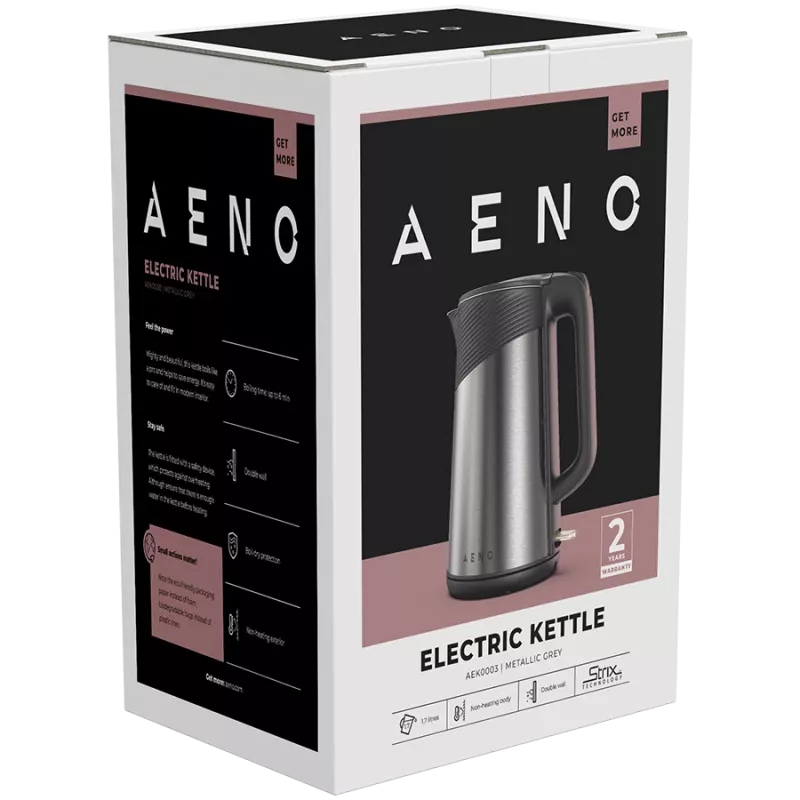 Hervidor AENO EK3 1,7 L 2200 W negro