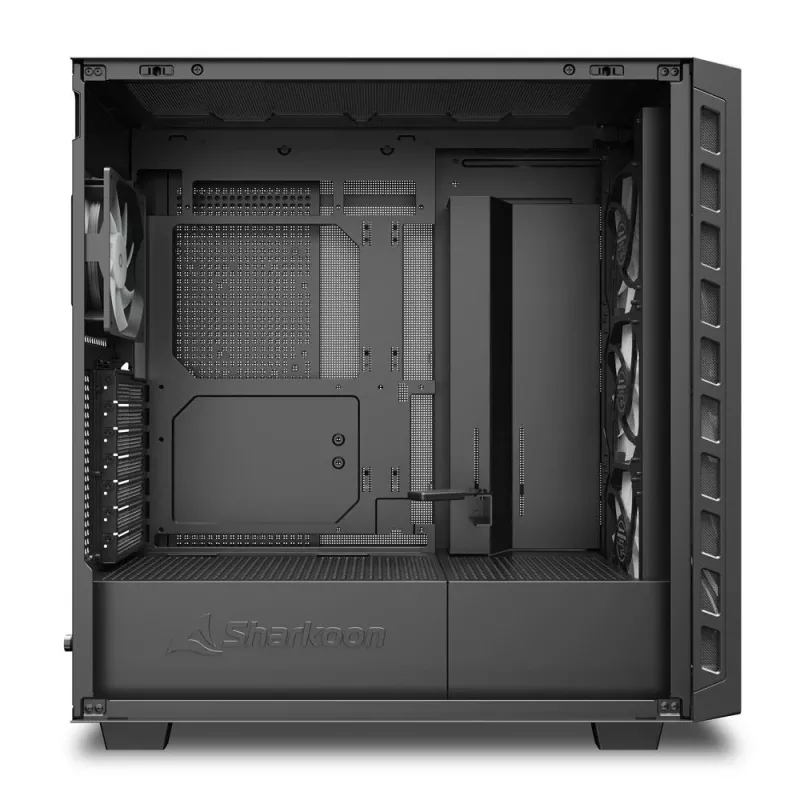 Sharkoon REBEL C80G RGB Torre Media Negra