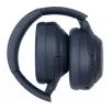 Auriculares Sony WH1000XM4L.CE7, circumaurales, con cable e inalámbricos (Bluetooth, USB-C), azul, diadema