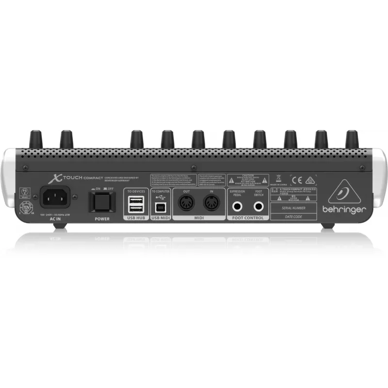 Behringer X-TOUCH COMPACT teclado MIDI USB Negro