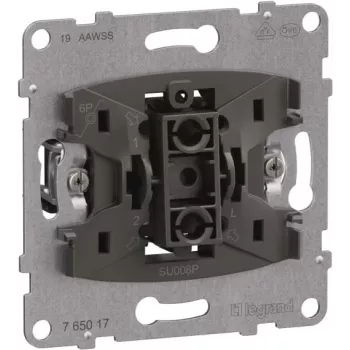Legrand SEANO mecanismo pulsador 765017 con contacto conmutado con borne N 10A (765017)