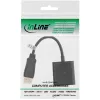 Adaptador de cable de vídeo Microconnect DPDVID 0,15 m DisplayPort DVI-D negro