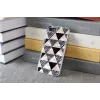 Funda protectora iKins para Apple iPhone 8/7 — diseño piramidal blanco