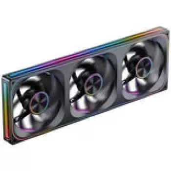 Ventilador de Caja Jonsbo ZA-420BR PWM Reverse ARGB — 3×140 mm, Negro