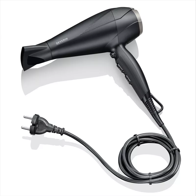 Severin HT 0167 secador de pelo, 2300 W, negro/plata