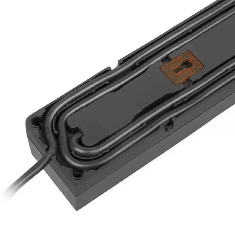 Regleta con protección contra sobretensiones Armac ARCON Z5, 5 tomas, 1,5 m, negra