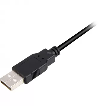 Cable USB 2.0, conector macho USB-A > conector macho Micro-USB (negro, 2,0 metros)