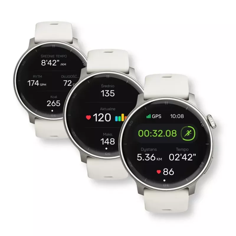 Smartwatch Stelio Activ GPS 46 mm plata STSWA101SR, GPS, caja de 46 mm