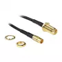 Cable coaxial DeLOCK 88577 0,2m SMA MCX Negro