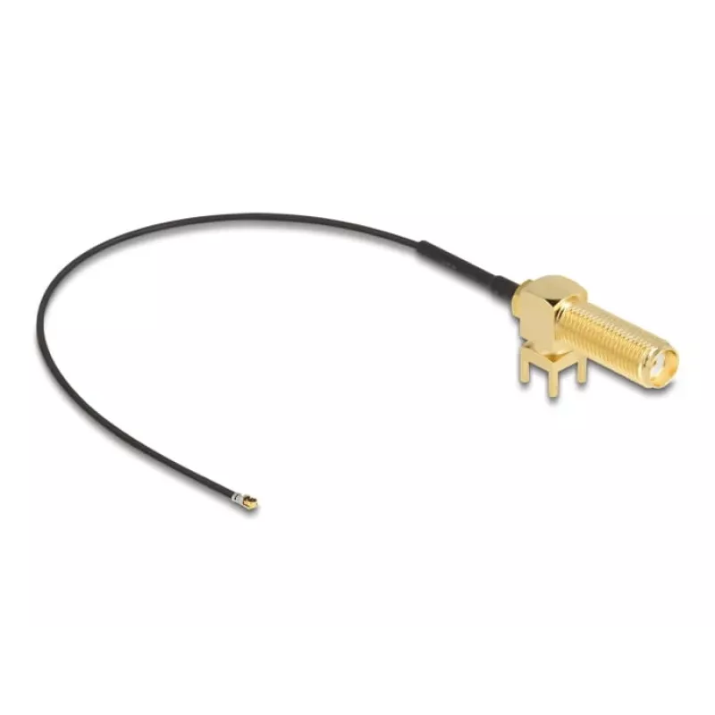 Cable coaxial DeLOCK 12031 0,15 m RP-SMA I-PEX MHF4 negro