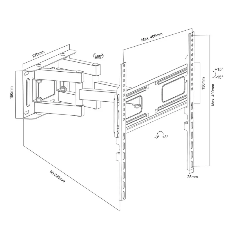 Soporte de TV para 21-75