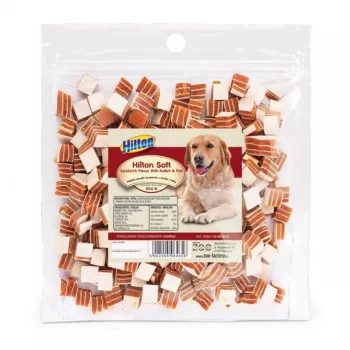 Premios de adiestramiento para perros Hilton Sandwich de conejo y pescado 500 g — bocados, sin gluten