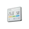Higrómetro, termómetro y reloj combinados MOVA MTHM01 – unidad interior digital para medir la humedad relativa y la temperatura, compacta para escritorio, estantería o pared