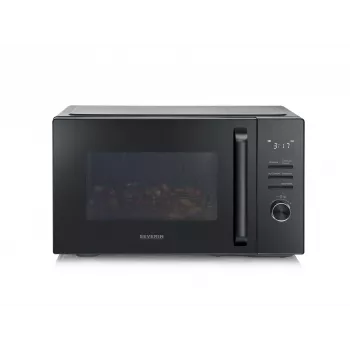Microondas combinado SEVERIN MW 7798, de sobremesa, 29 l, 900 W, negro, plato giratorio de 315 mm
