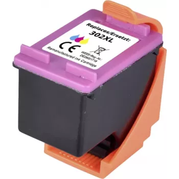Renkforce RF-5679860 cartucho de tinta compatible para HP 302XL (F6U67AE), cian/magenta/amarillo