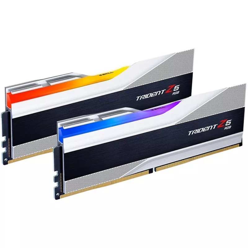 DIMM 32 GB DDR5-8000 (2x 16 GB) Dual-Kit, memoria plateada/negra, F5-8000J3848H16GX2-TZ5RS, Trident Z5 RGB, INTEL XMP
