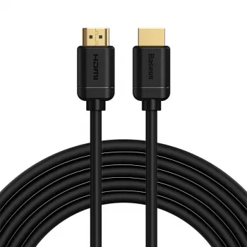 Cable Baseus 2x HDMI 2.0 4K 60Hz, 3D, HDR, 18 Gbit/s, 5 m (negro)
