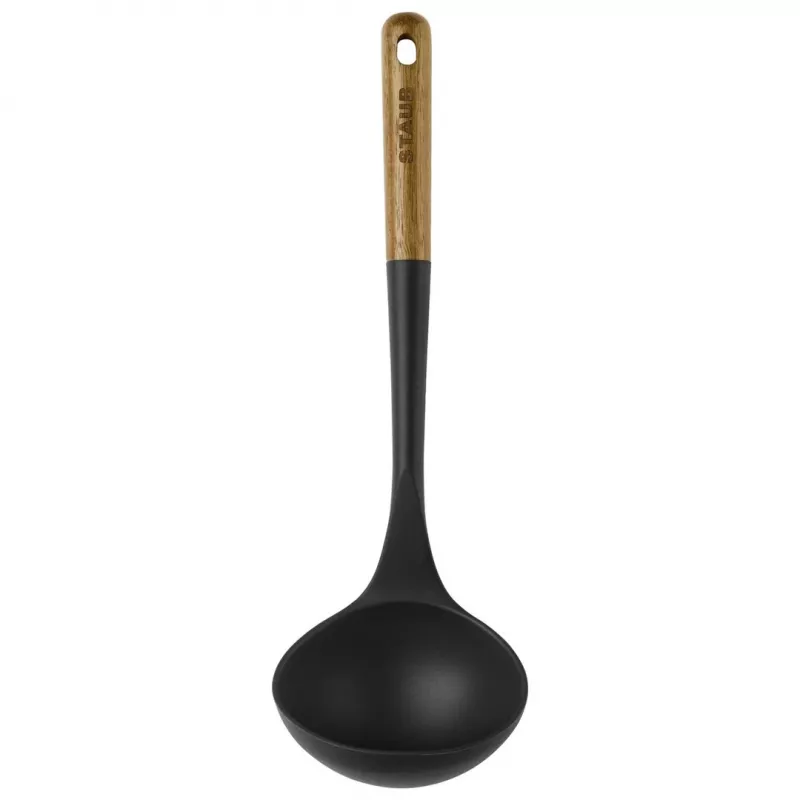 Cuchara para polvo - 31 cm, Marrón-negro