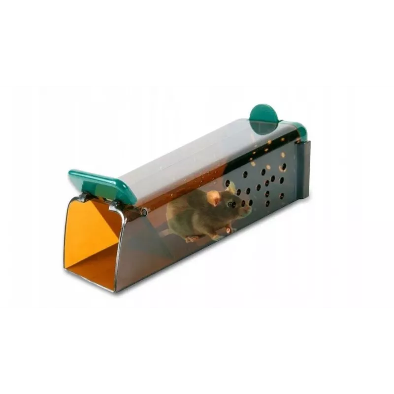 Trampa viva humanitaria para ratones Trixie TX-4192, carcasa de tecnopolímero, 60 × 45 × 170 mm, reutilizable