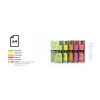 Papel neón de color Double A, 75 g, A4, 100 hojas, Rainbow 4, 5 colores neón