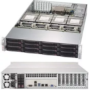 Supermicro SC829 HE1C4-R1K02LPB - Rack - montaje en rack - 2U - ATX mejorado y ampliado - SATA/SAS - Hot-Swap 1000 Watt - negro (CSE-829HE1C4-R1K02LPB)