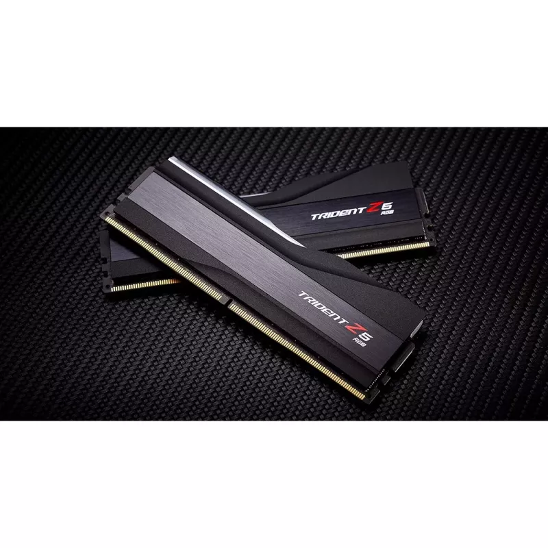 DIMM 48 GB DDR5-6000 (2x 24 GB) Dual-Kit, memoria RAM negra, F5-6000J4048F24GX2-TZ5RK, Trident Z5 RGB, INTEL XMP