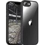 JT BERLIN Pankow Hybrid carcasa trasera para Apple iPhone 16e / 17e, negra/transparente