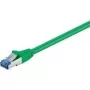 Cable de parcheo Wentronic Goobay CAT 6a, S/FTP (PiMF), verde, 7,5 m - LSZH libre de halógenos, cobre (93849)