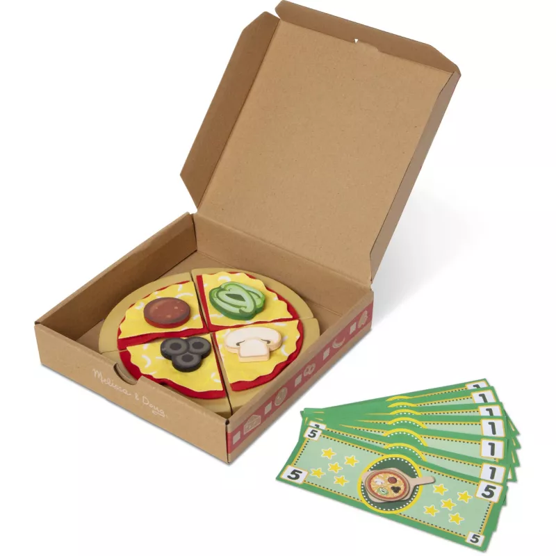 Melissa & Doug Top & Bake Pizza Counter Set de juego de madera